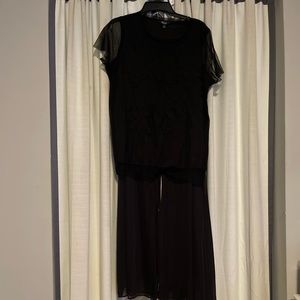 Simply Vera Wang Lace Top And Wide Legs Pants